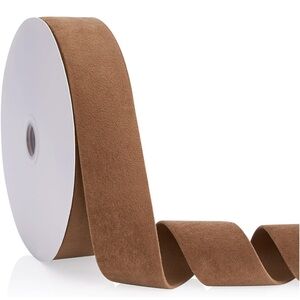 💜4for$20💜 Dark Khaki 1.5 inch Velvet Ribbon